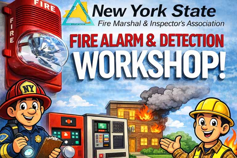 NY State Fire Alarm Workshop poster